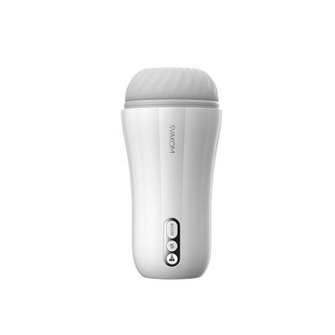 a close up of a white object on a white background